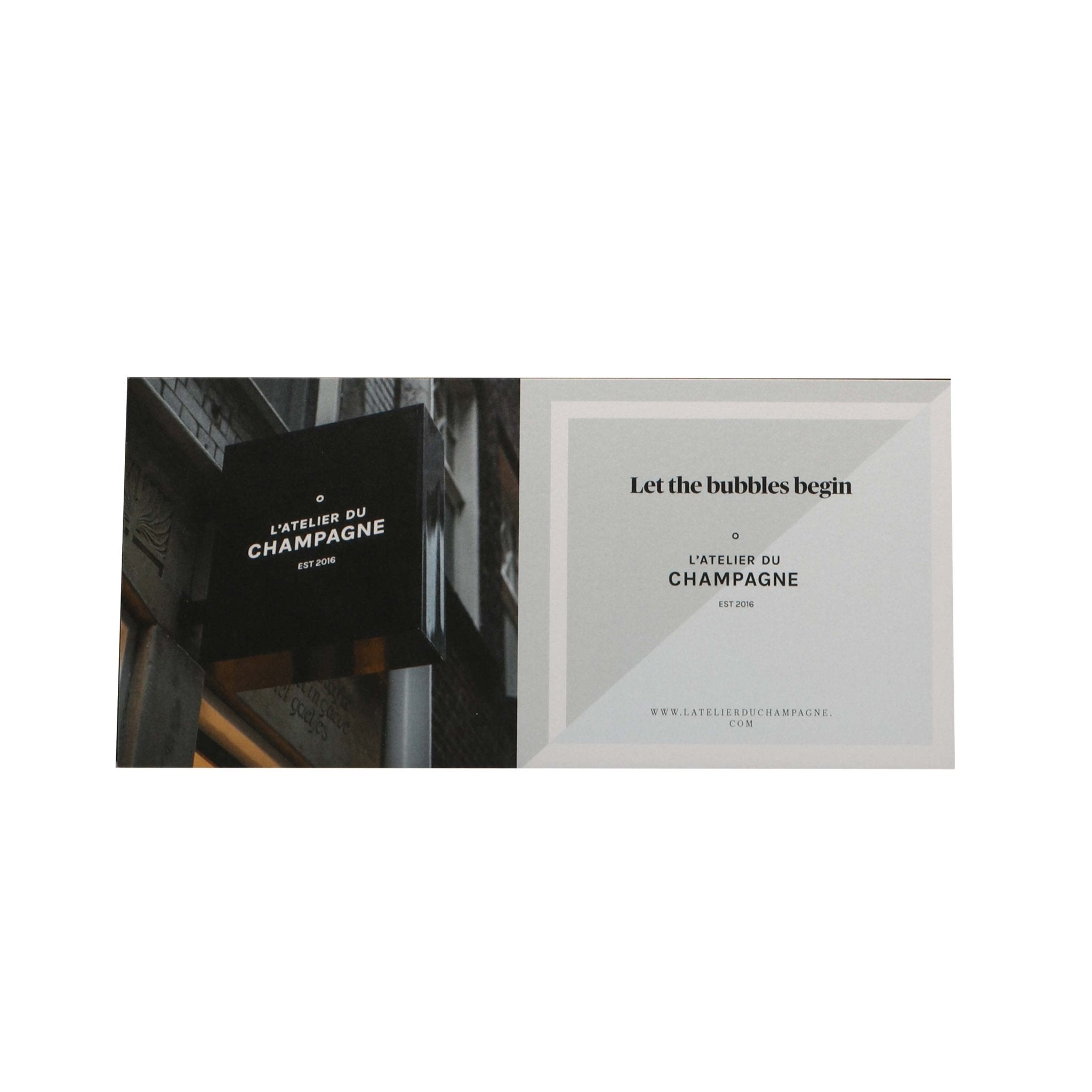Gift voucher L'Atelier du Champagne