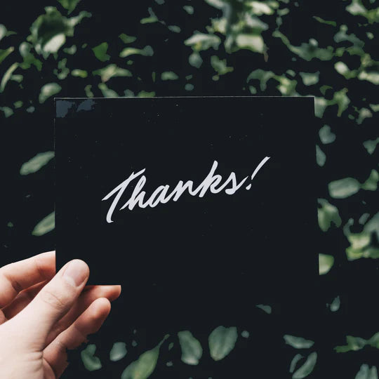 Handgeschreven kaart