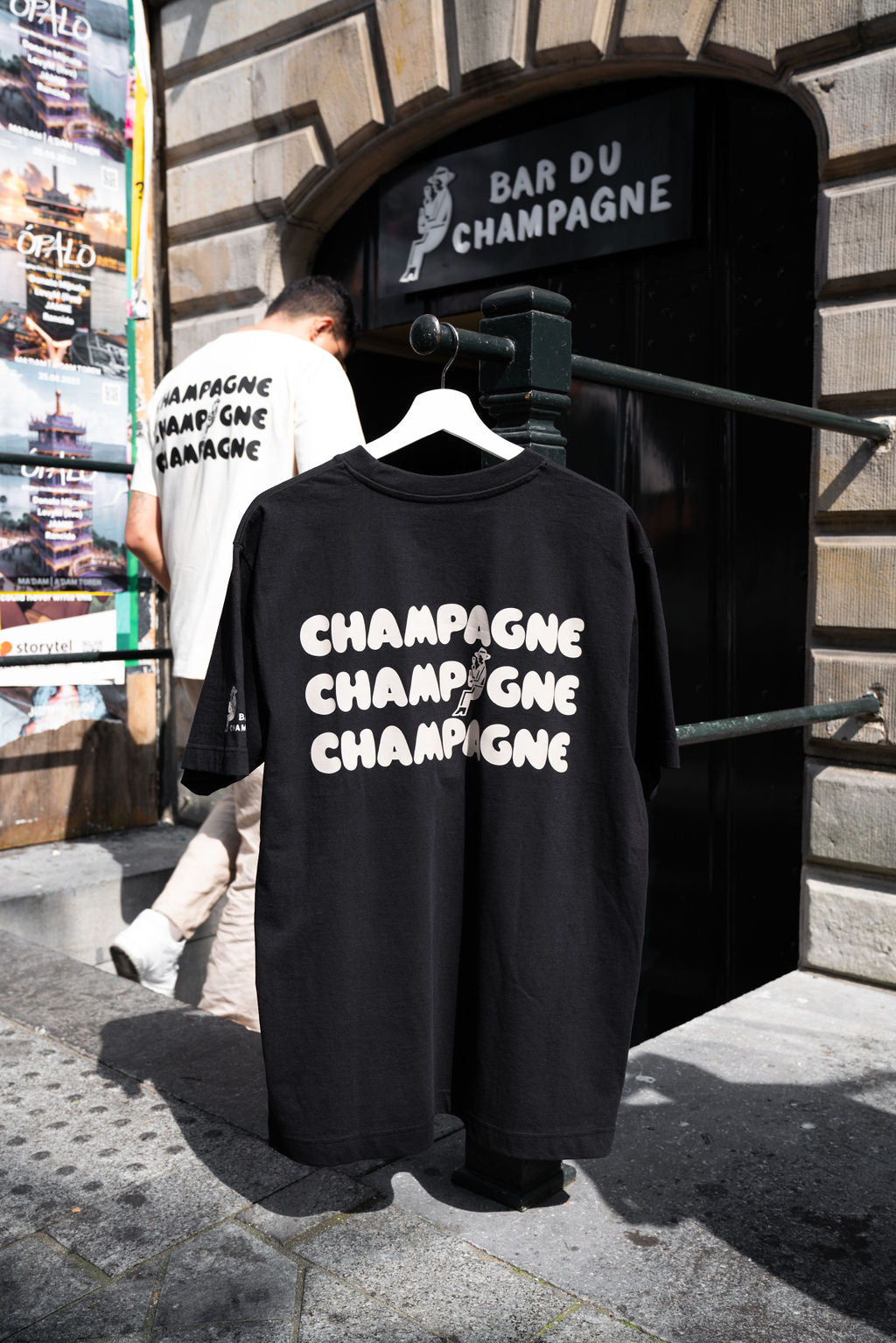 T-shirt CHAMPAGNE black